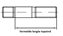 TAPEIND DIN939 8.8 M8X65 (10ST)