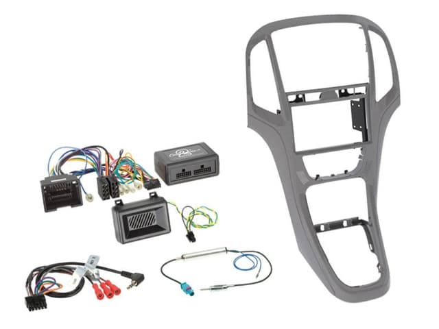 2-DIN + RADIO ADAPTER KIT OPEL ASTRA 2009-2016 TITANIUM GRIJS  (1ST)