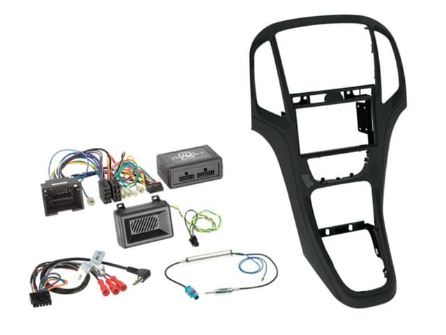 2-DIN + RADIO ADAPTER KIT OPEL ASTRA 2009-2016 KLEUR: PEARL ZWART (1ST)